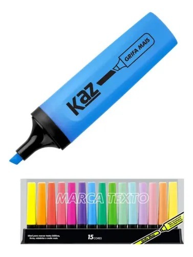 MARCA TEXTO 15 CORES KZ6018